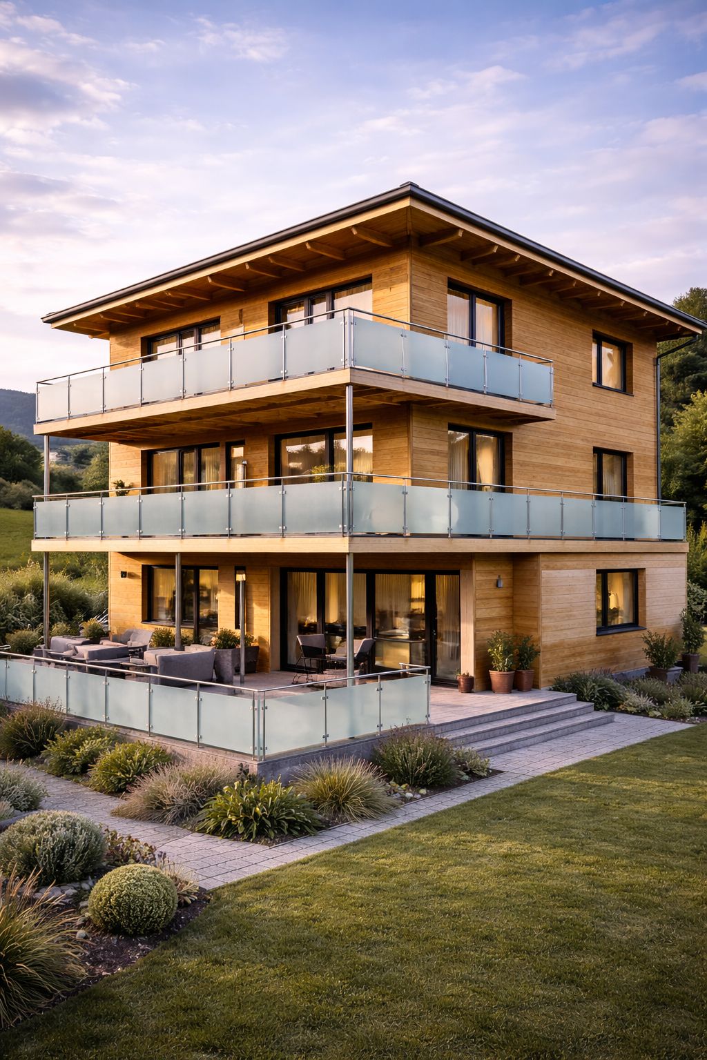 Model Salzburg – Eleganter Glasglanz mit Edelstahlrahmen